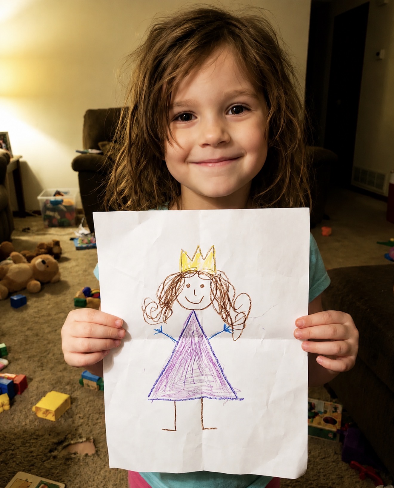 Castle Princess by age 5 - original drawing