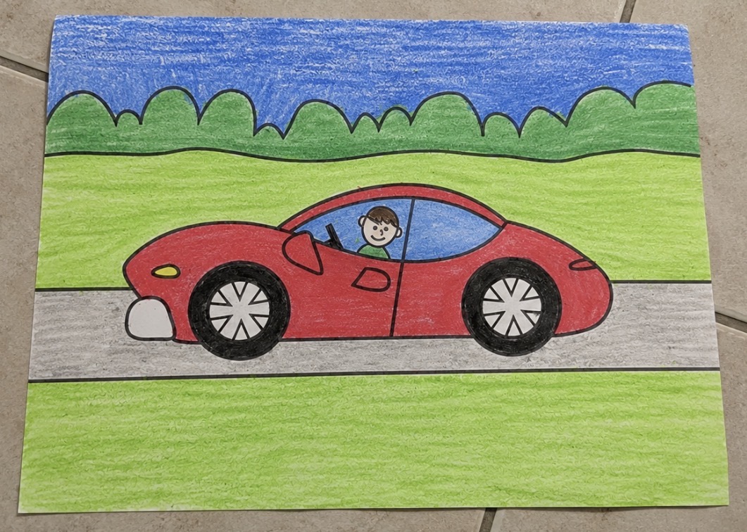 Original childhood drawing